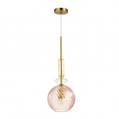 Подвесной светильник Odeon Light 4862/1, розовый/золото, E27 BELLA